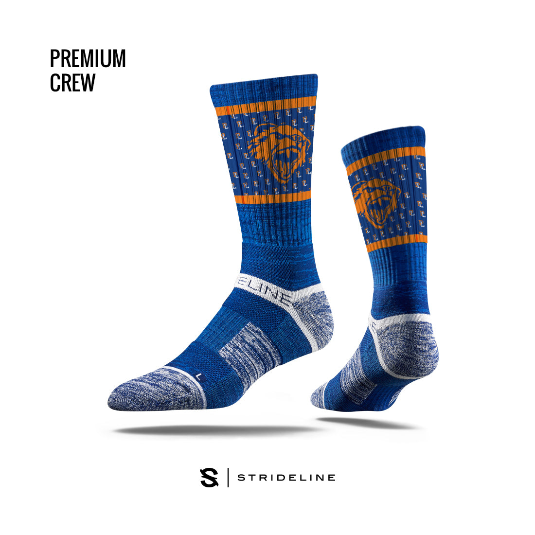 NFL | Premium Crew 3-Pair | Strideline M/L (M 8-12 / W 9.5-13.5) / New York Giants